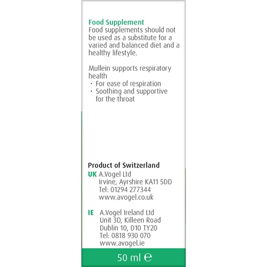 A.Vogel Mullein Respiratory Oral Drops 50ml