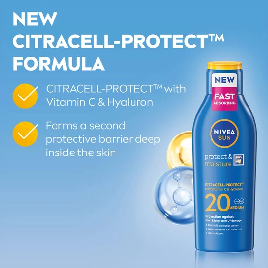Nivea Protect & Moisture SPF 20 Lotion 200ml