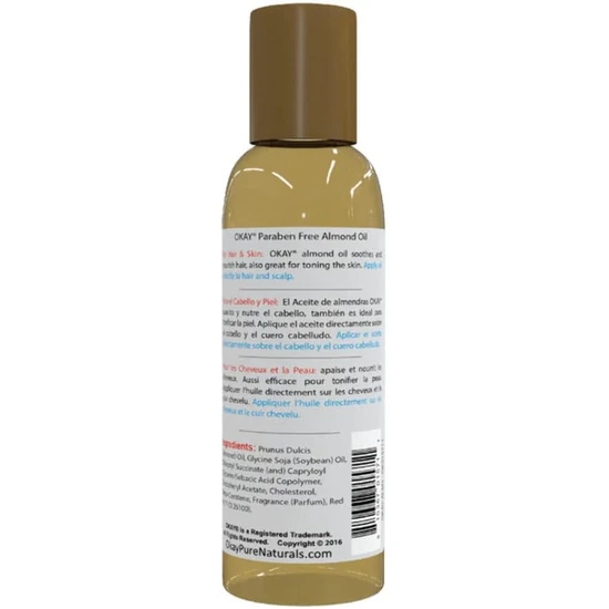 Okay Pure Naturals Blended Almond Oil 59ml