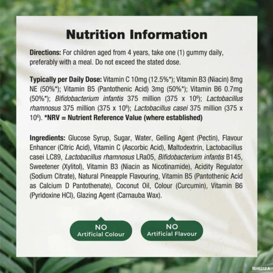 Nature's Truth Kids Multi-Biotic 3 Live Strains Gummies 60 Gummies