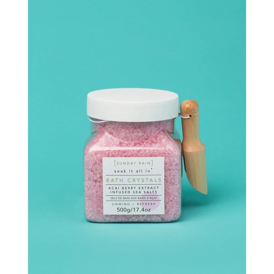 Sunday Rain Bath Crystals Acai Berry 500g