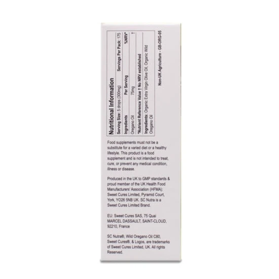 SC Nutra Wild Oregano Oil C80 25ml