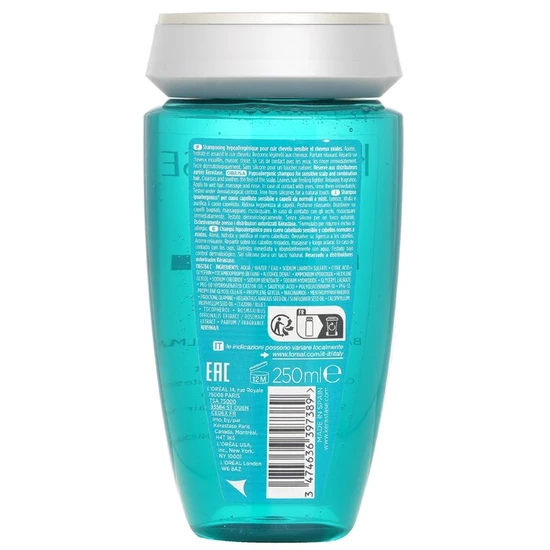 Kérastase Specifique Bain Vital Dermo-Calm Cleansing Soothing Shampoo Sensitive Scalps, Combination Hair 250ml