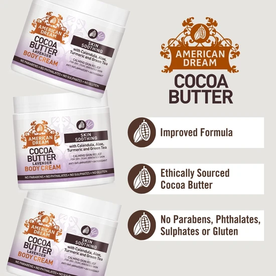American Dream Cocoa Butter Lavender Body Cream 453 g