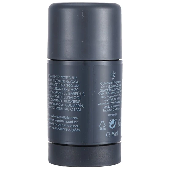 Calvin Klein CK Be Deodorant Stick 75g