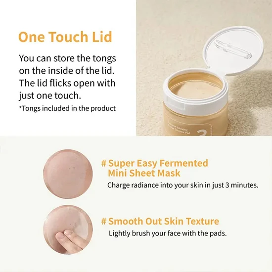 Numbuzin No.3 Radiance Glowing Jumbo Essence Pad 70 Pads