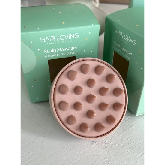 Hair Loving Soft Eco Scalp Massager Bamboo Beige
