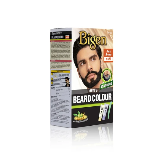 Bigen Men's Beard Colour Dark Brown B103