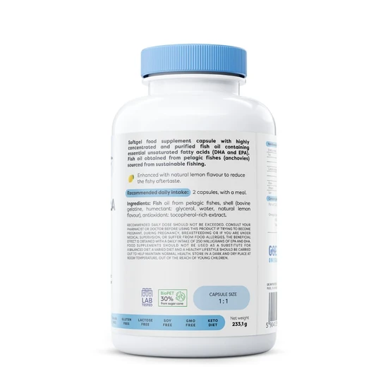 Osavi Omega-3 Extra Molecularly Distilled 1300mg Lemon 60 Softgels