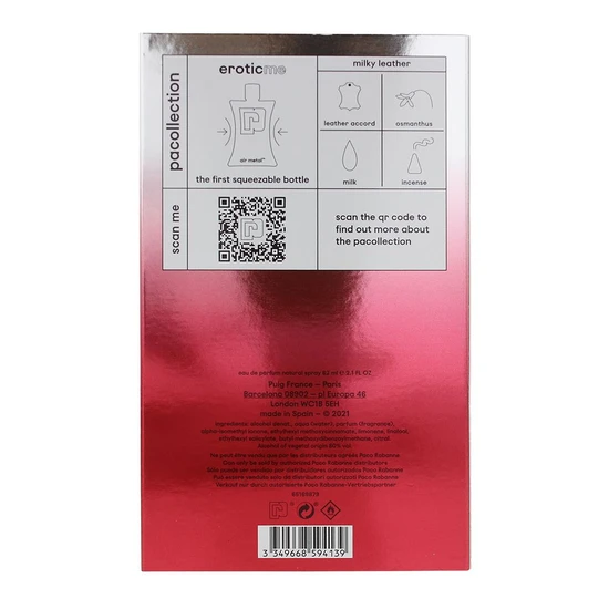 Paco Rabanne Erotic Me Eau De Parfum 62ml