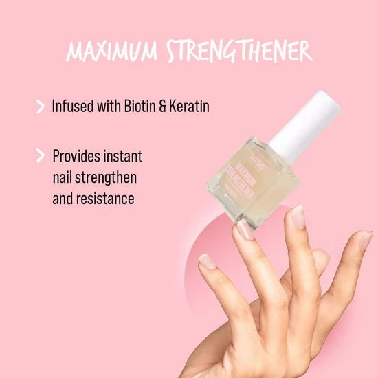 Kiss Maximum Strengthener With Biotin Anti Breakage 13ml