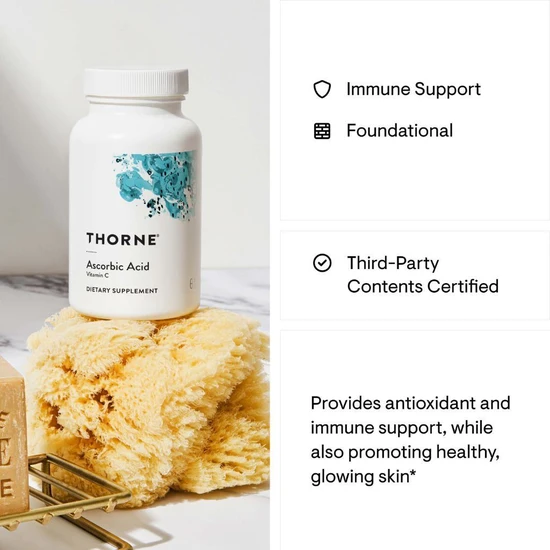 Thorne Ascorbic Acid Capsules 60 Capsules