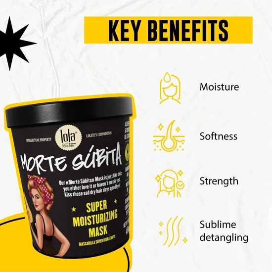Lola Morte Subita Sudden Death Intense Moisturising Hair Mask 100g