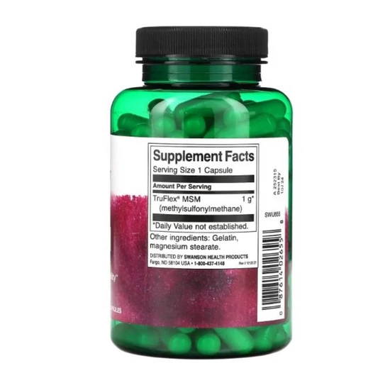 Swanson MSM 1000mg Capsules 120 Capsules