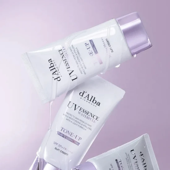 d'Alba Waterfull Purple Correcting Tone-Up Sunscreen 50ml