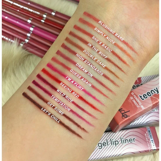 RUDE COSMETICS Teeny Weeny Micro Gel Lip Liner Double Dare
