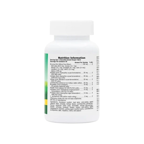 Nature's Plus Natures Plus Animal Parade Tummy Zyme Chewables 90 Chewables