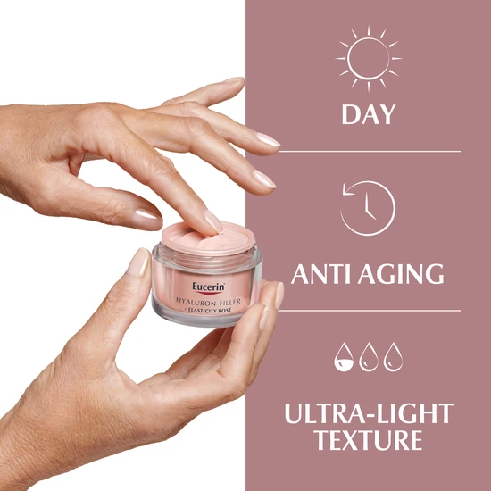 Eucerin Hyaluron-Filler + Elasticity Anti-Ageing Day Cream Rose SPF 30 50ml
