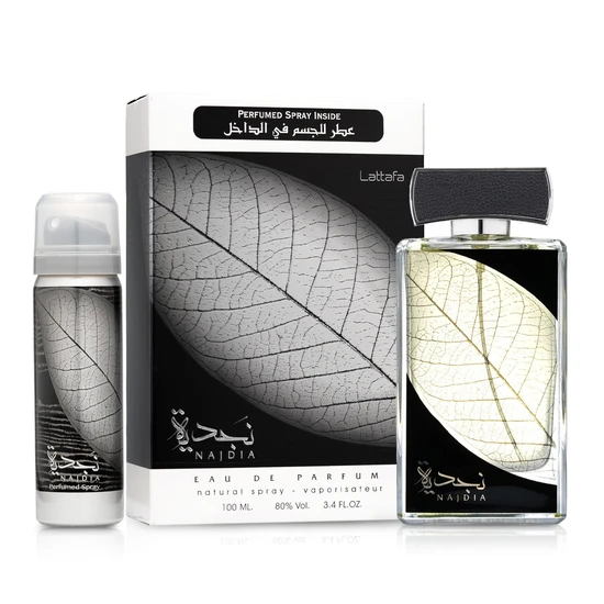 Lattafa Najdia Gift Set 100ml Eau De Parfum + 50ml Deodorant Spray
