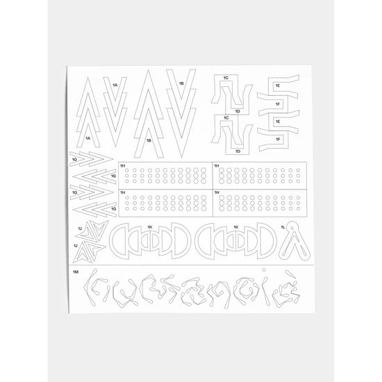 Glisten Cosmetics Stencil Pack Humanoid Skinwear