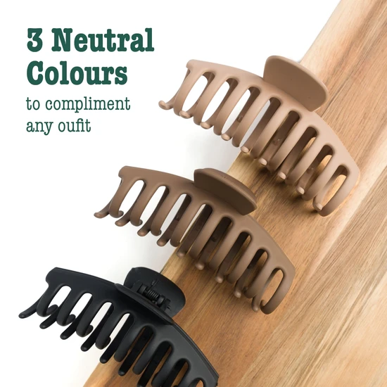 So Eco Essential Claw Clips 3 Pack