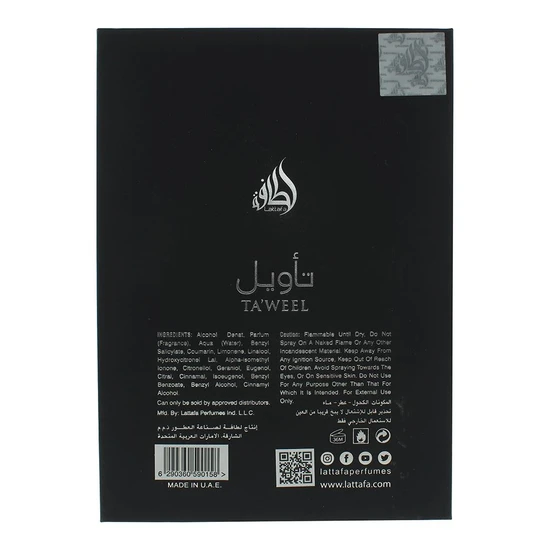 Lattafa Ta'weel Eau De Parfum 100ml