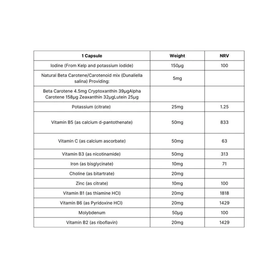 Viridian Essential Vegan Multi Capsules 30 Capsules