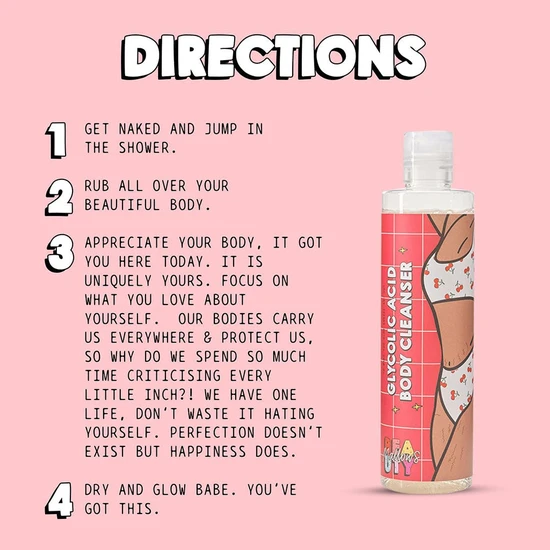 Mallows Beauty Glycolic Acid Body Cleanser 250ml