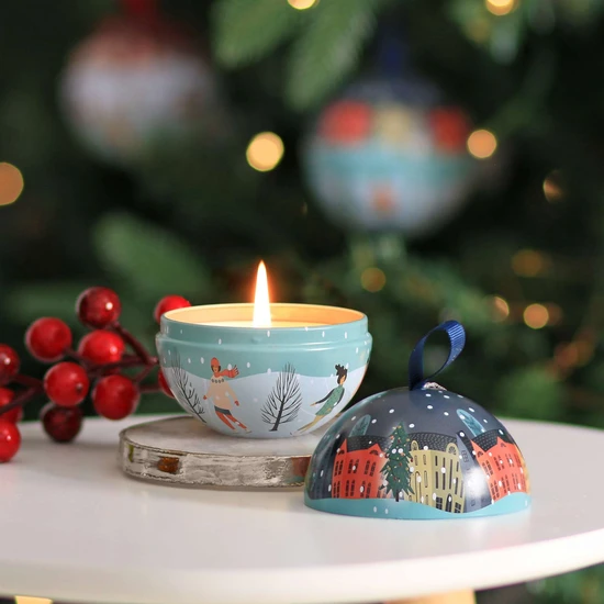 Heart & Home Tin Candle Baubles & Berries 85g