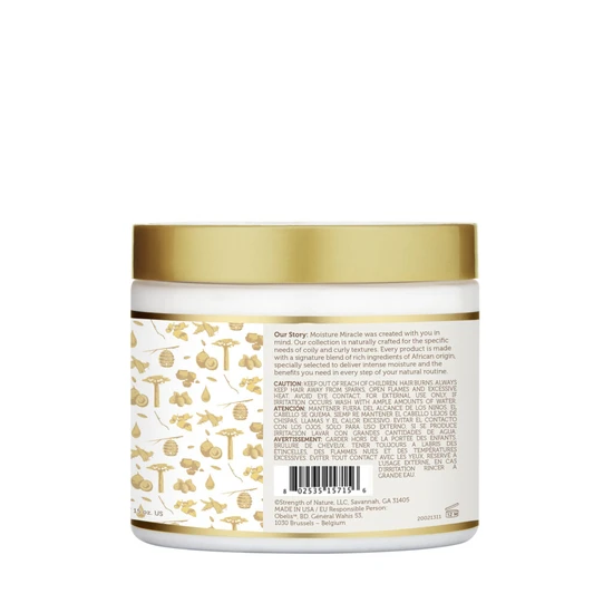 African Pride Moisture Miracle Coconut Oil & Baobab Oil Leave-in Cream 16oz