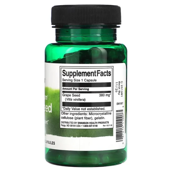 Swanson Full Spectrum Grape Seed 380mg Capsules 100 Capsules