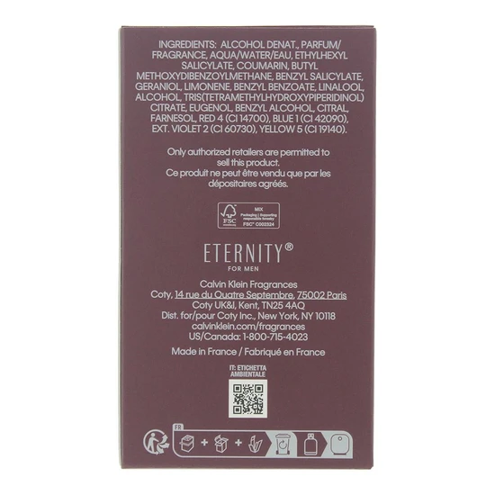 Calvin Klein Eternity Amber Essence Eau De Parfum 50ml