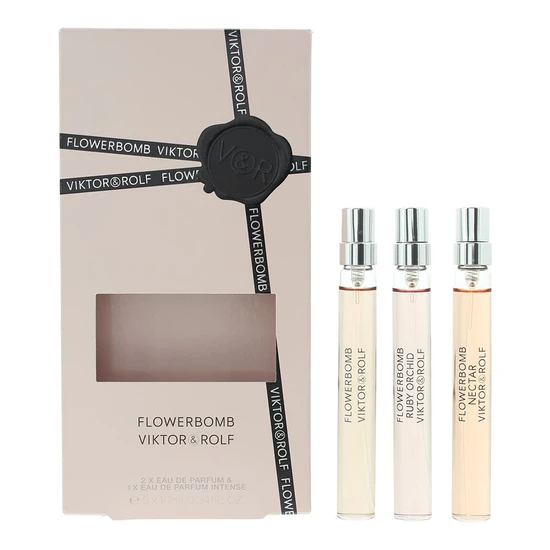 VIKTOR&ROLF Flowerbomb Eau De Parfum Trio Set 10ml x 3