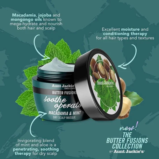 Aunt Jackie's Butter Fusions Soothe Operator Dry Scalp Masque 227g