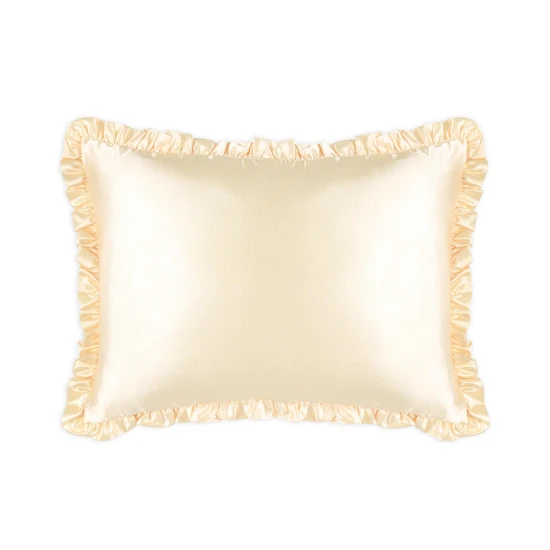 Silver Cloud Satin Frilly Pillowcase Twin Pack Buttercup Collection