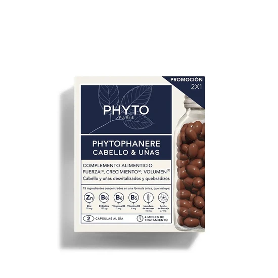 PHYTO Phytophanere Hair & Nails Food Supplement Capsules Hair Loss 120x2