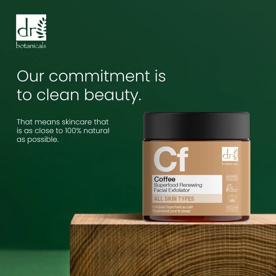 Dr Botanicals Advanced Coffee Superfood Renewing Facial Exfoliator 2 x 60ml