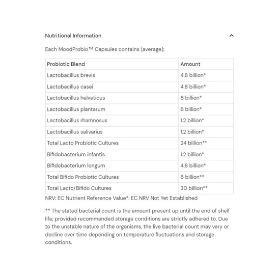 Health Aid Mood Probio Capsules 30 Capsules