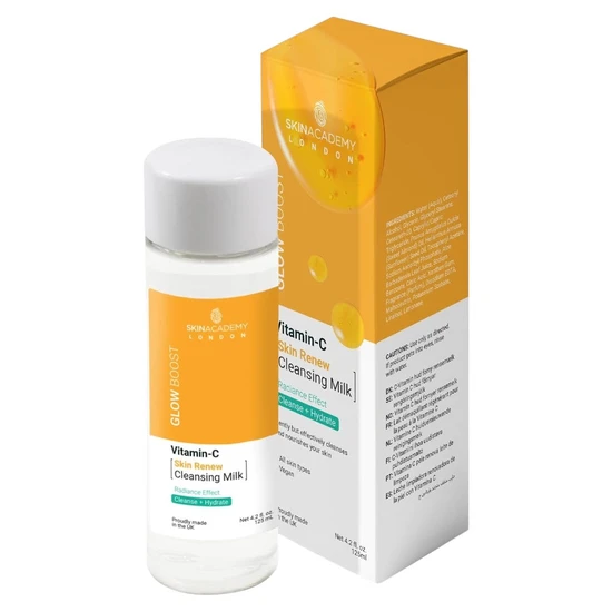 Skin Academy Glow Boost Vitamin C Skin Renew Cleansing Milk 125ml