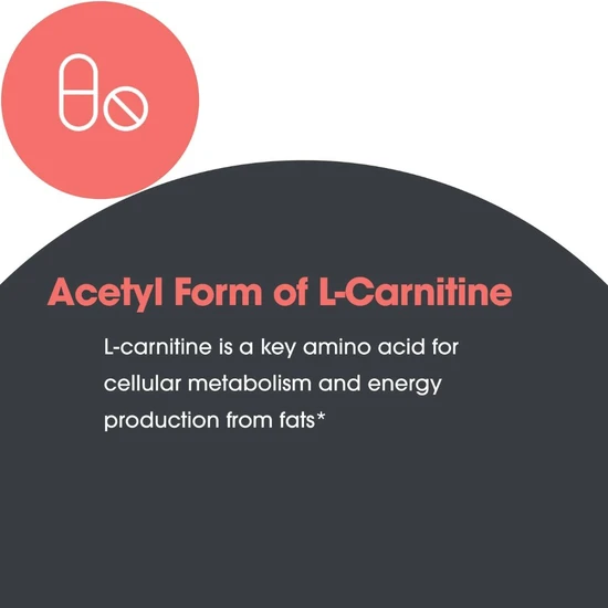 Allergy Research Group Acetyl-L-Carnitine 500mg Capsules 100 Capsules
