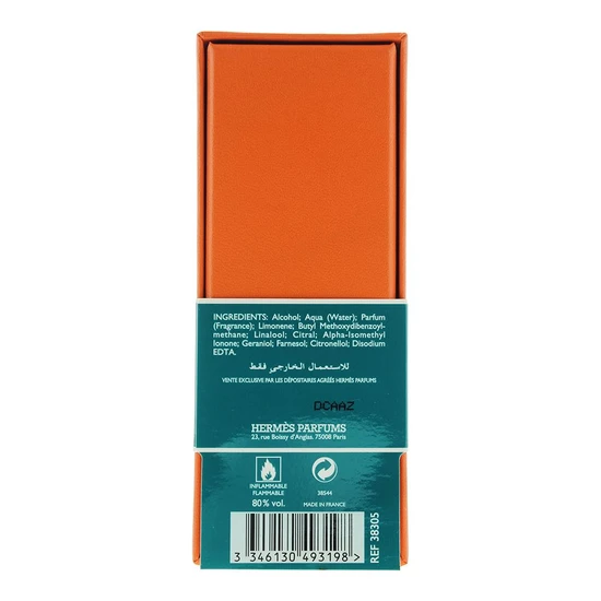 Hermès Eau D'Orange Verte Eau De Cologne 50ml