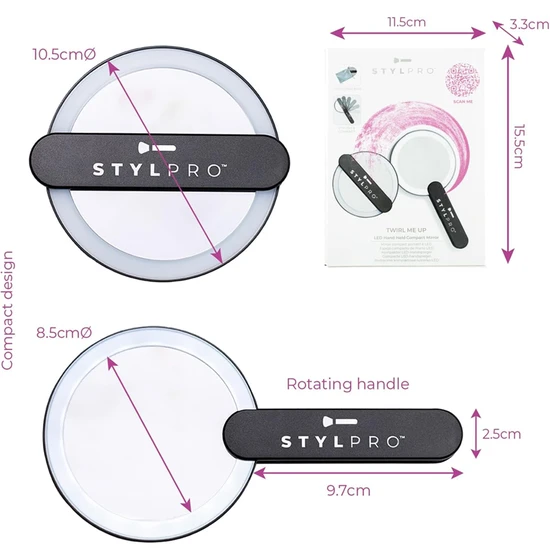 Stylpro Twirl Me Up Hand Held Mirror