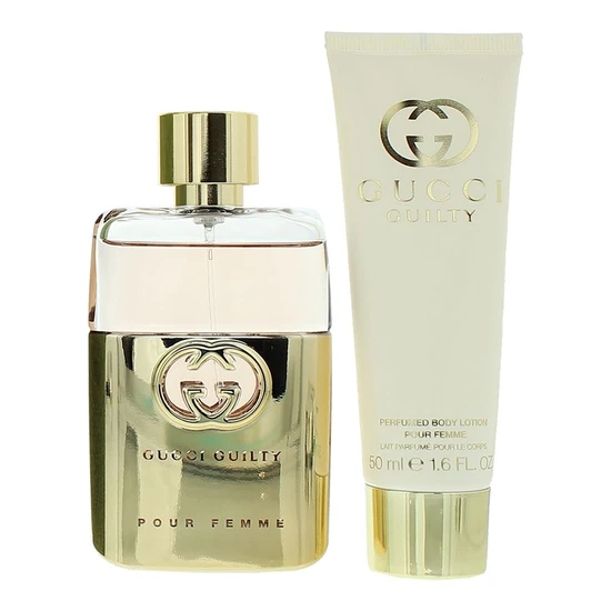 Gucci Guilty Pour Femme Gift Set: Eau De Parfum 50ml Body Lotion 50ml 2 Piece