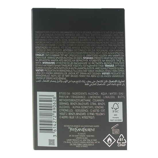 Yves Saint Laurent L'homme Le Parfum Eau De Parfum 100ml