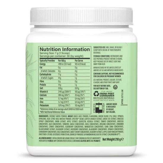 SunWarrior Shape Thermo Greens Green Apple 210g