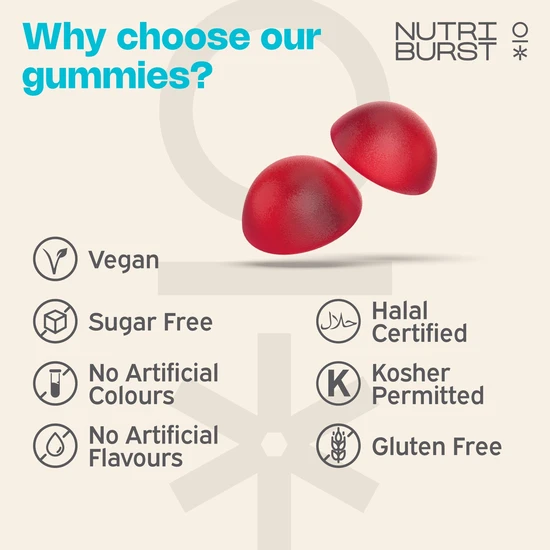 Nutriburst Health & Vitality Multiviatmin 60 Gummies