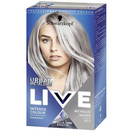 Schwarzkopf Live Urban Metalic Intense Permanent Colour U71 Metallic Silver
