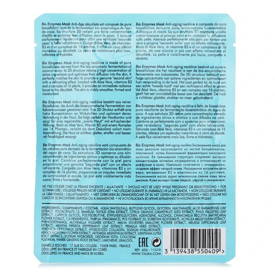 Talika Bio Enzymes Mask Anti-Ageing Neckline 25g
