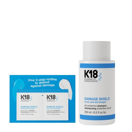 K18 Damage Shield pH Protective Shampoo x2 - 7ml