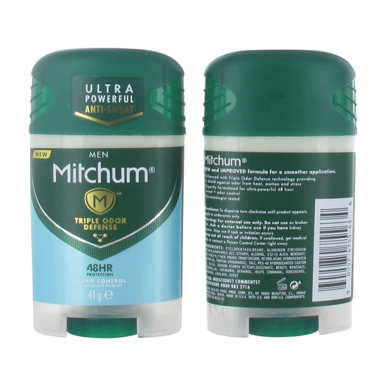 Mitchum Men Triple Odour Defence 48h Stick Antiperspirant Clean Control 41g